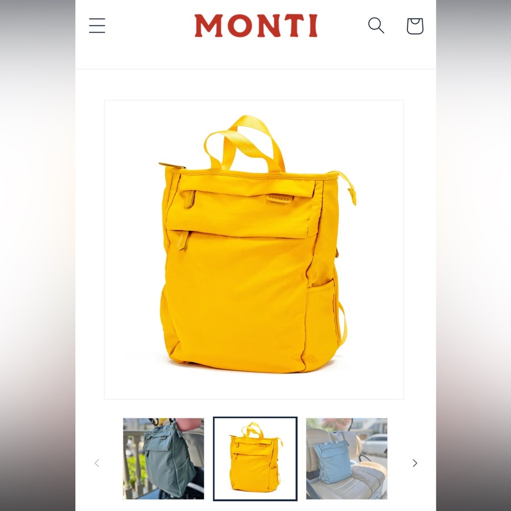 Monti Adventure Diaper Bag in PINK